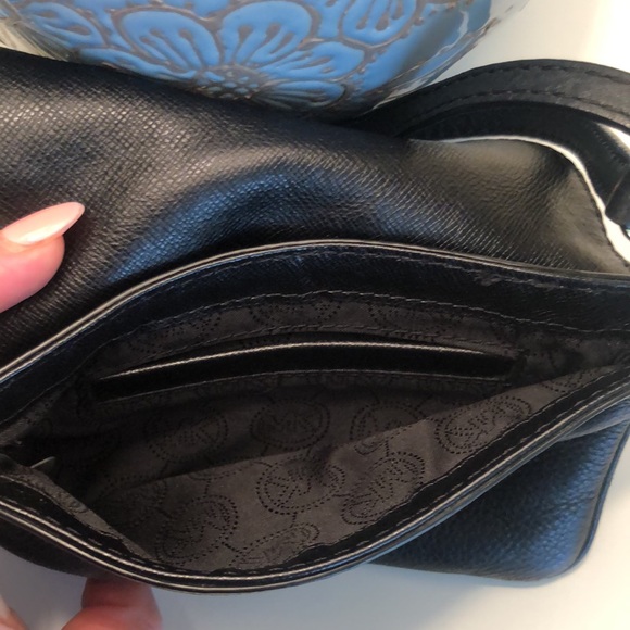 Michael Kors Black Wristlet with Gold Medallion - Picture 3 of 5